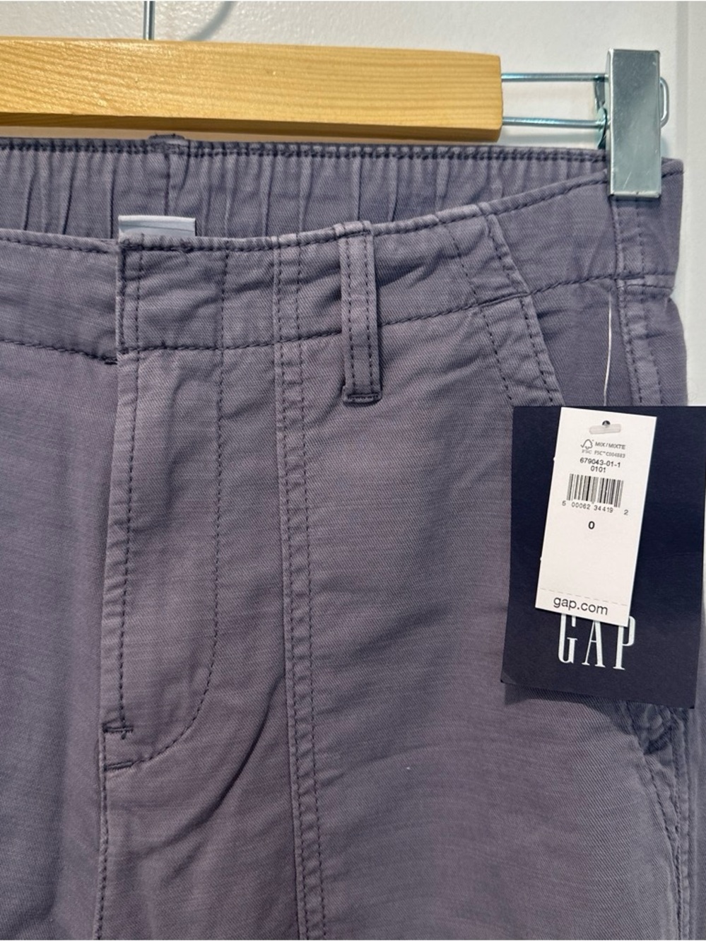 NWT GAP Grey/Blue High-Waist Pants